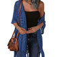 🔥 NUR FÜR KURZE ZEIT – NUR £19,99! 😍  Damen Oversize-Häkelcardigan mit Fransen – Leichter Boho-Kimono für Frühling & Sommer 🌸
