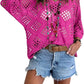 🥰50% RABATT! 🌺💛 Damen Boho-Häkeltop mit V-Ausschnitt – Perfekt für den Sommer ☀️✨