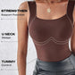 👚 50% RABATT! 🔥⚡60.000+ VERKAUFT!💐Damen-Thermotops mit Rundhalsausschnitt und integriertem BH