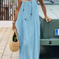 💃LETZTER TAG 50 % RABATT!!✨Einfarbiges rückenfreies Cami-Kleid für Damen💕