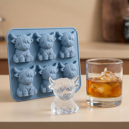 🔥50% Rabatt!  🐰🐮3D Häschen& Highland-Cow Eiswürfelform 🧊 für Drinks, Partys & Geschenke✨