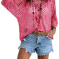 🥰50% RABATT! 🌺💛 Damen Boho-Häkeltop mit V-Ausschnitt – Perfekt für den Sommer ☀️✨