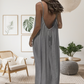 💃LETZTER TAG 50 % RABATT!!✨Einfarbiges rückenfreies Cami-Kleid für Damen💕