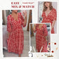 🌸SOMMERANGEBOT - 50% RABATT🌸Bohemian Vintage V-Ausschnitt Floral Lässige Lange Kleider