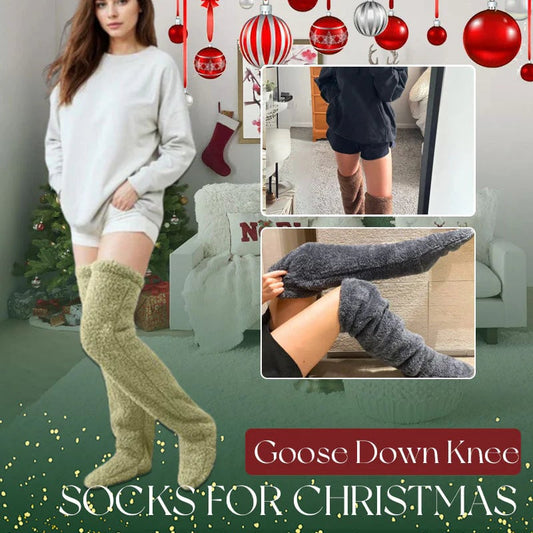 🎁Weihnachtsverkauf 60% RABATT!!⏰💥Gänsedaunen-Kniestrümpfe für Weihnachten🧦⛄