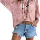 🥰50% RABATT! 🌺💛 Damen Boho-Häkeltop mit V-Ausschnitt – Perfekt für den Sommer ☀️✨