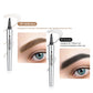 🔥Kaufen 1 bekommen 1 gratis🔥NEU 3D-Wasserfester Microblading Augenbrauenstift mit 4-zackiger Spitze