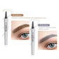🔥Kaufen 1 bekommen 1 gratis🔥NEU 3D-Wasserfester Microblading Augenbrauenstift mit 4-zackiger Spitze