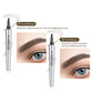 🔥Kaufen 1 bekommen 1 gratis🔥NEU 3D-Wasserfester Microblading Augenbrauenstift mit 4-zackiger Spitze