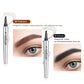 🔥Kaufen 1 bekommen 1 gratis🔥NEU 3D-Wasserfester Microblading Augenbrauenstift mit 4-zackiger Spitze