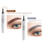 🔥Kaufen 1 bekommen 1 gratis🔥NEU 3D-Wasserfester Microblading Augenbrauenstift mit 4-zackiger Spitze