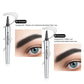 🔥Kaufen 1 bekommen 1 gratis🔥NEU 3D-Wasserfester Microblading Augenbrauenstift mit 4-zackiger Spitze