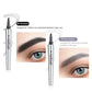 🔥Kaufen 1 bekommen 1 gratis🔥NEU 3D-Wasserfester Microblading Augenbrauenstift mit 4-zackiger Spitze