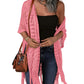 🔥 NUR FÜR KURZE ZEIT – NUR £19,99! 😍  Damen Oversize-Häkelcardigan mit Fransen – Leichter Boho-Kimono für Frühling & Sommer 🌸