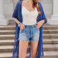 🔥 NUR FÜR KURZE ZEIT – NUR £19,99! 😍  Damen Oversize-Häkelcardigan mit Fransen – Leichter Boho-Kimono für Frühling & Sommer 🌸