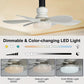 🏆 LETZTER TAG – 63 % RABATT! 🔥40W LED-Deckenventilator mit Licht – 52 cm (20,5“), extrem leise, inkl. Fernbedienung 🎯E27-Fassung + KOSTENLOSER B22-Adapter 🔌Ideal für Schlafzimmer 😴, Küche 👩‍🍳 & Werkstatt 🛠️
