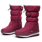 Ideales Geschenk: Hochwertiger, rutschfester und wasserdichter Schneestiefel aus Kunstfell für Damen-7