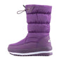 Ideales Geschenk: Hochwertiger, rutschfester und wasserdichter Schneestiefel aus Kunstfell für Damen-8