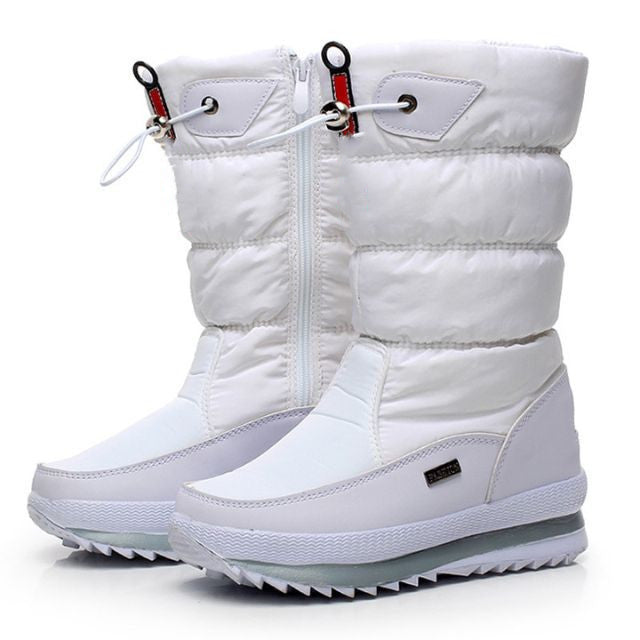 Ideales Geschenk: Hochwertiger, rutschfester und wasserdichter Schneestiefel aus Kunstfell für Damen-6