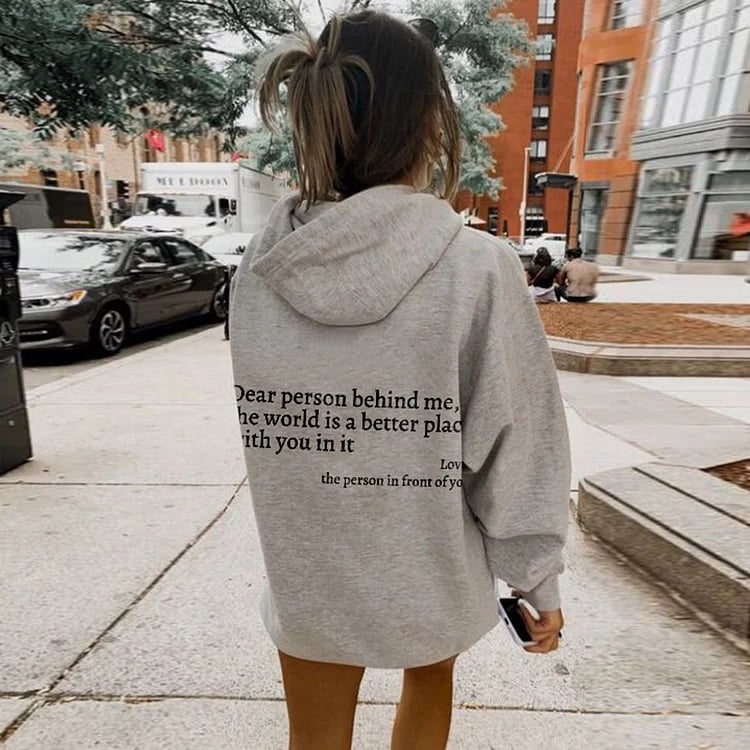 🎁 Neujahrsverkauf 49% OFF ⏳ Sweatshirt 'Liebe Person hinter mir'-2