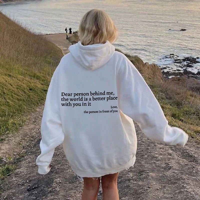 🎁 Neujahrsverkauf 49% OFF ⏳ Sweatshirt 'Liebe Person hinter mir'-1