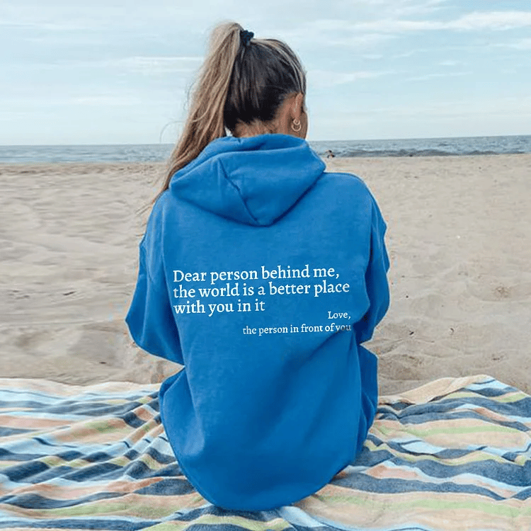 🎁 Neujahrsverkauf 49% OFF ⏳ Sweatshirt 'Liebe Person hinter mir'-5
