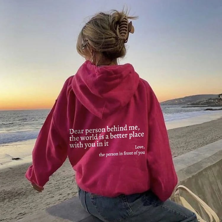 🎁 Neujahrsverkauf 49% OFF ⏳ Sweatshirt 'Liebe Person hinter mir'-4