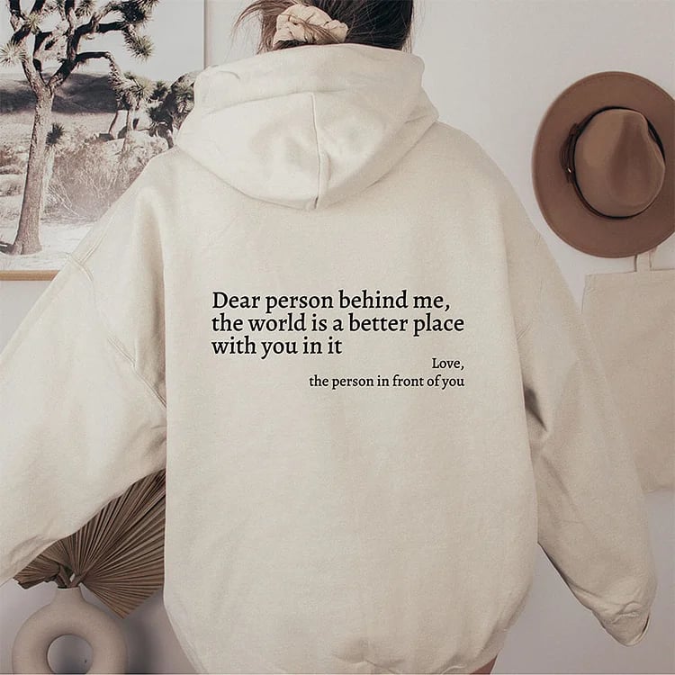 🎁 Neujahrsverkauf 49% OFF ⏳ Sweatshirt 'Liebe Person hinter mir'-3