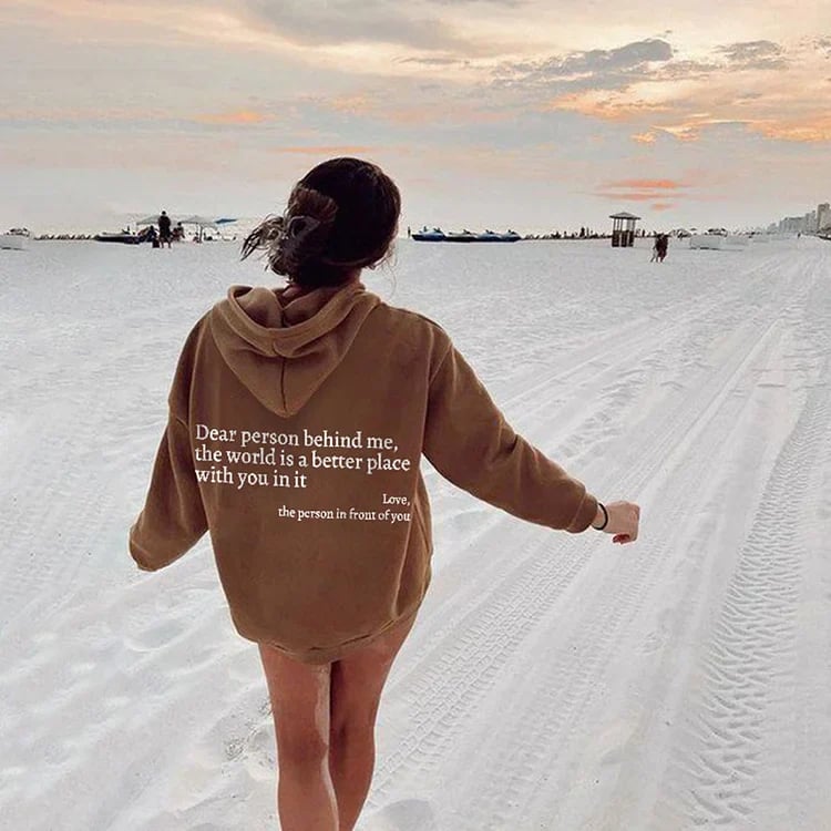 🎁 Neujahrsverkauf 49% OFF ⏳ Sweatshirt 'Liebe Person hinter mir'-6