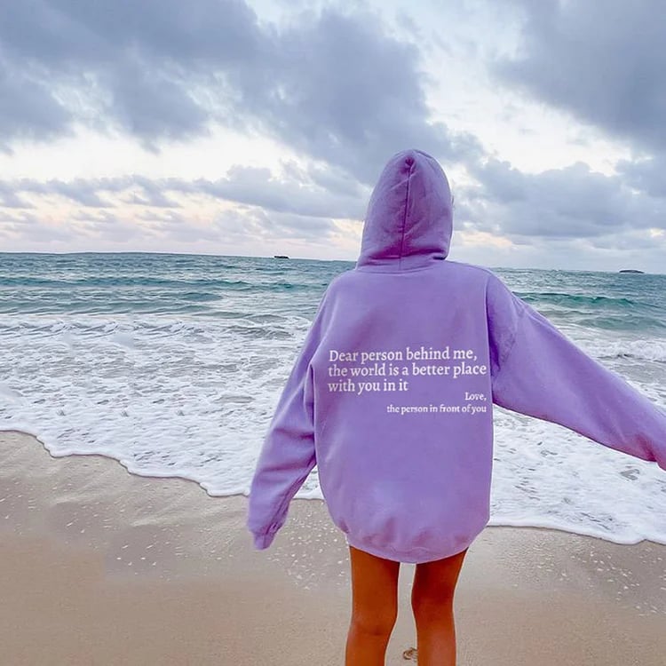 🎁 Neujahrsverkauf 49% OFF ⏳ Sweatshirt 'Liebe Person hinter mir'-7