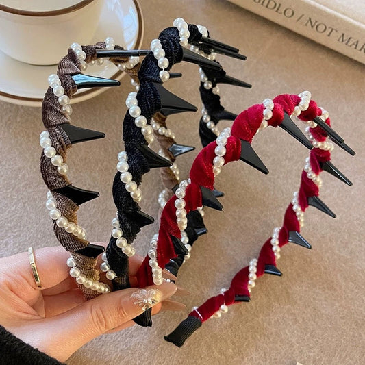 🔥Heißer Verkauf 50% Rabatt✨🌹Vintage High Cranium Artificial Pearl Hairband