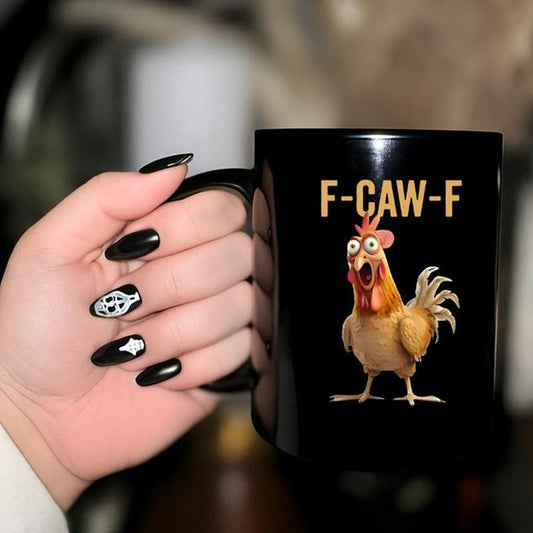 🏆LETZTER TAG VERKAUF 50% RABATT⚡ F-Caw-F Lustige Hühner Tasse