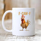 🏆LETZTER TAG VERKAUF 50% RABATT⚡ F-Caw-F Lustige Hühner Tasse