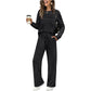 🔥LETZTER TAG 50 % RABATT👍✨Damen Komfort-Set mit Rundhals-Shirt & verstellbarer Kordelzughose