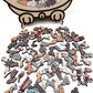 🎁Weihnachtsverkauf 49% RABATT🎅135-teiliges Katzenförmiges Holzpuzzle in Morandi-Farben