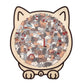 🎁Weihnachtsverkauf 49% RABATT🎅135-teiliges Katzenförmiges Holzpuzzle in Morandi-Farben