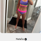 👙60 % Rabatt!🏖️Sportliches 3-teiliges Colorblock Bikini-Set 🌈 – High Waist & figurformend