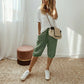 🔥🔥 60 % Rabatt!!🥳💞 50K+ VERKAUFT! ⚡👖Lässige Caprihosen aus Baumwoll-Leinen für Damen