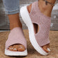 ⏳Letzter Tag Spezial Preis €19.99!🔥 Atmungsaktive Plateau-Sandalen aus Strick für Damen – leicht & komfortabel