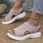 ⏳Letzter Tag Spezial Preis €19.99!🔥 Atmungsaktive Plateau-Sandalen aus Strick für Damen – leicht & komfortabel