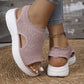 ⏳Letzter Tag Spezial Preis €19.99!🔥 Atmungsaktive Plateau-Sandalen aus Strick für Damen – leicht & komfortabel