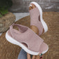 ⏳Letzter Tag Spezial Preis €19.99!🔥 Atmungsaktive Plateau-Sandalen aus Strick für Damen – leicht & komfortabel