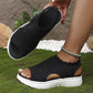 ⏳Letzter Tag Spezial Preis €19.99!🔥 Atmungsaktive Plateau-Sandalen aus Strick für Damen – leicht & komfortabel